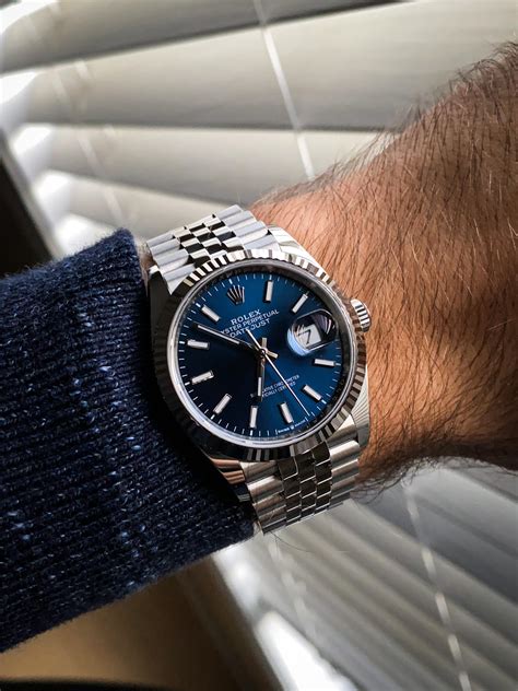 rolex datejust stainless steel blue dial|rolex datejust 36mm blue dial.